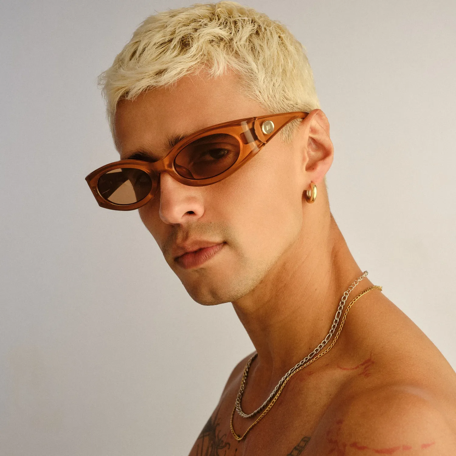 Le Specs Glaciem occhiali da sole pearl sandstone sportivi