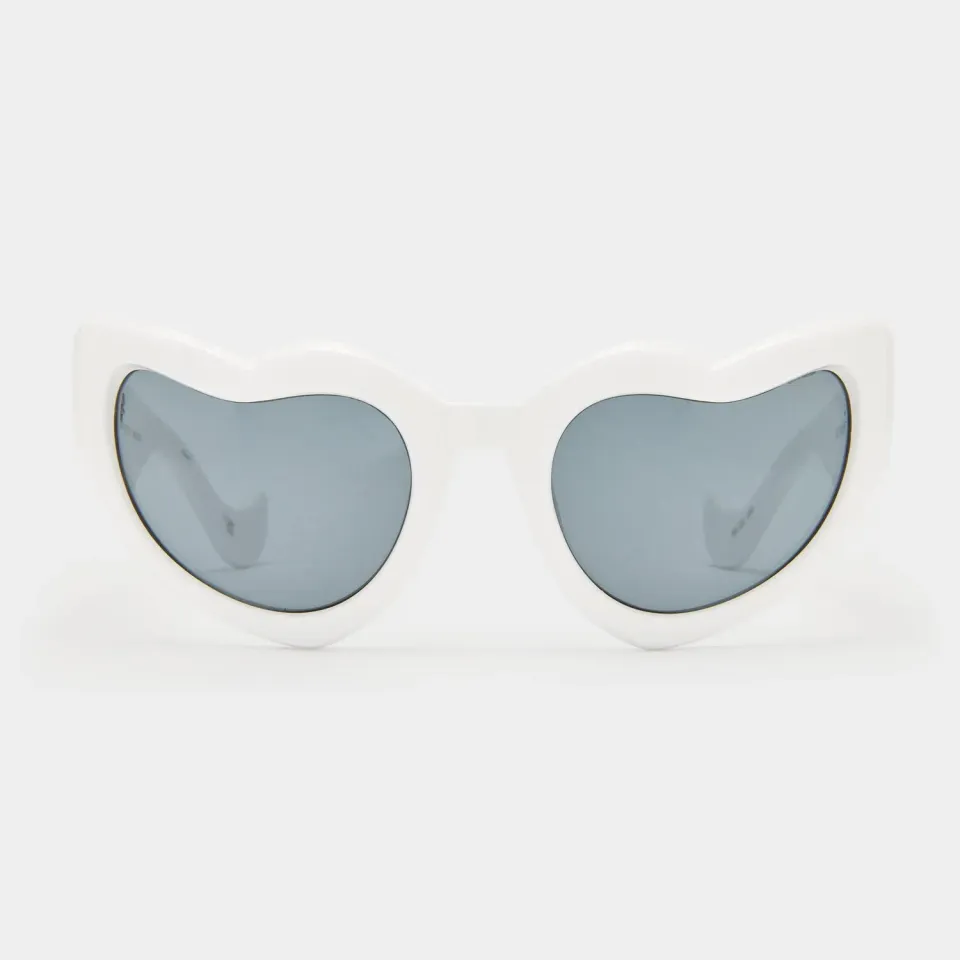 Le Specs Fast Love occhiale da sole bianco avvolgente