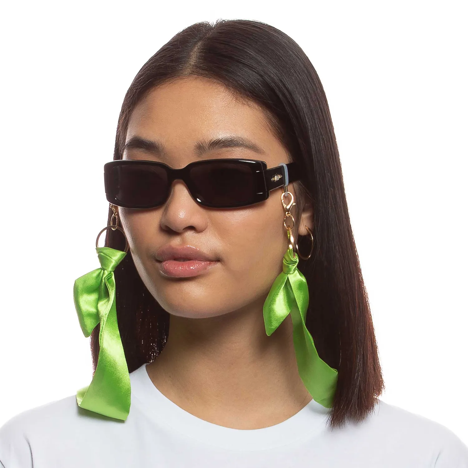 Le Specs Y2K Scarf Chain foulard verde pistacchio