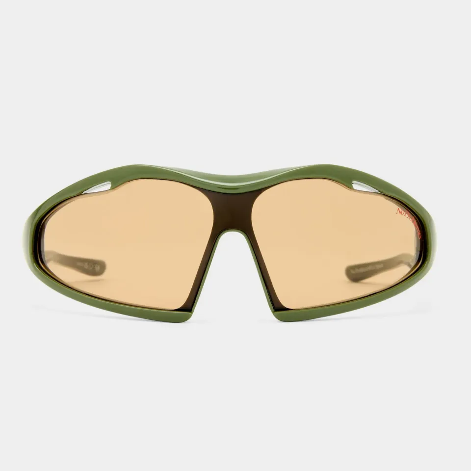 Le Specs Flux occhiale da sole shield verde avvolgente
