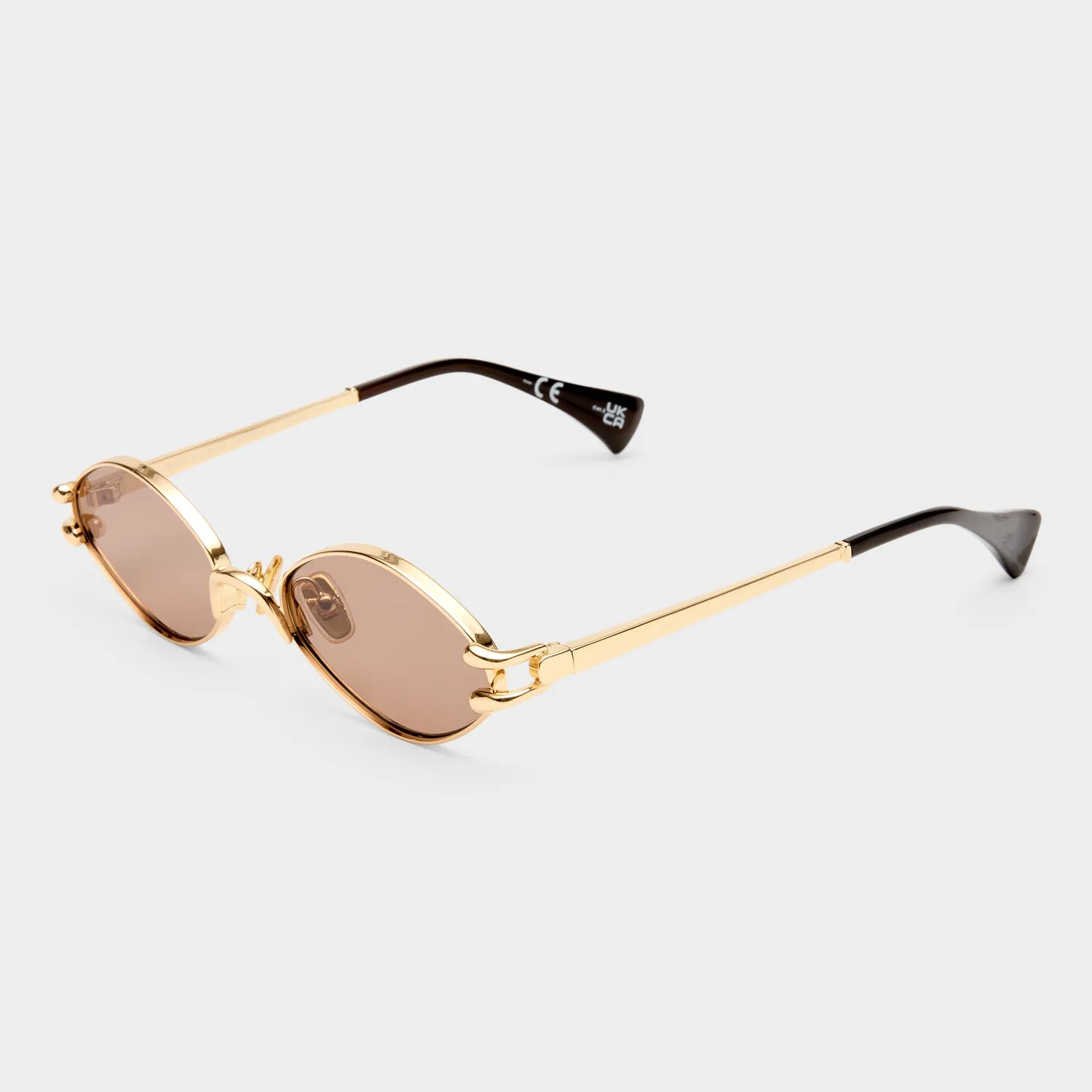Le Specs Numero Quince occhiali da sole oro oak tint ovali
