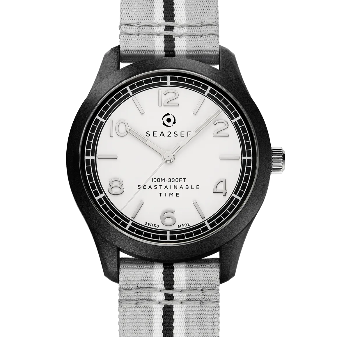 SEA2SEE Bali 04 orologio cinturino nero 37 mm