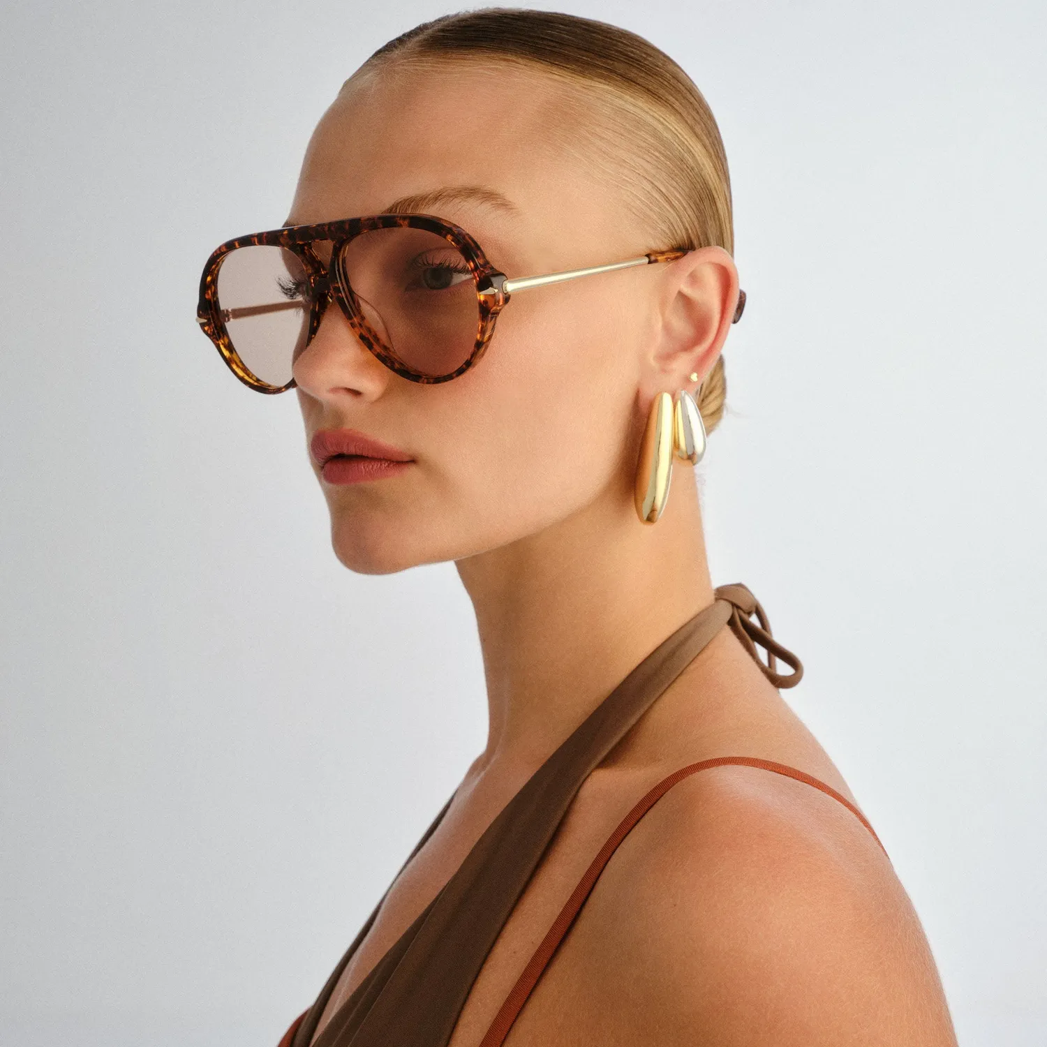 Le Specs Numero Once occhiale da sole mottled tort