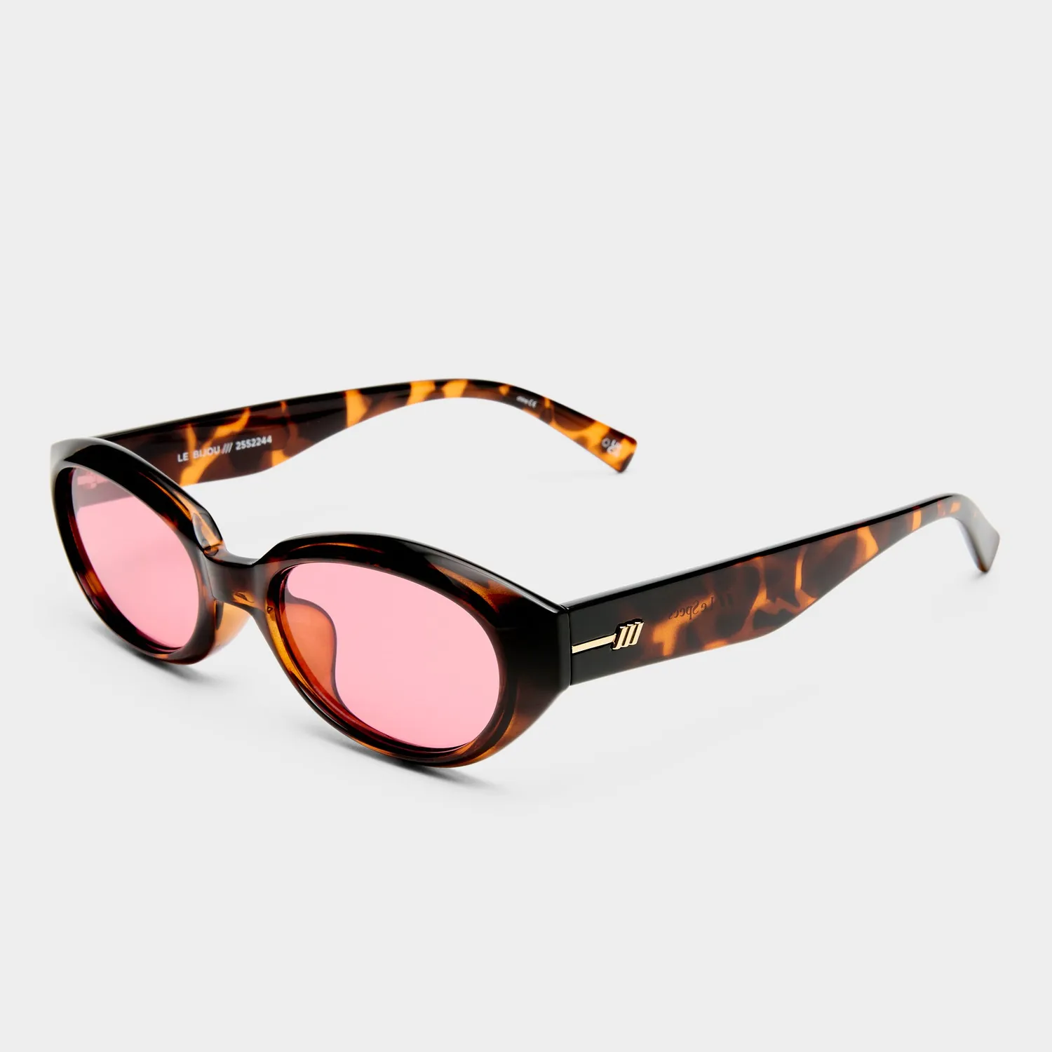 Le Specs Le Bijou occhiale da sole tartarugato ovale