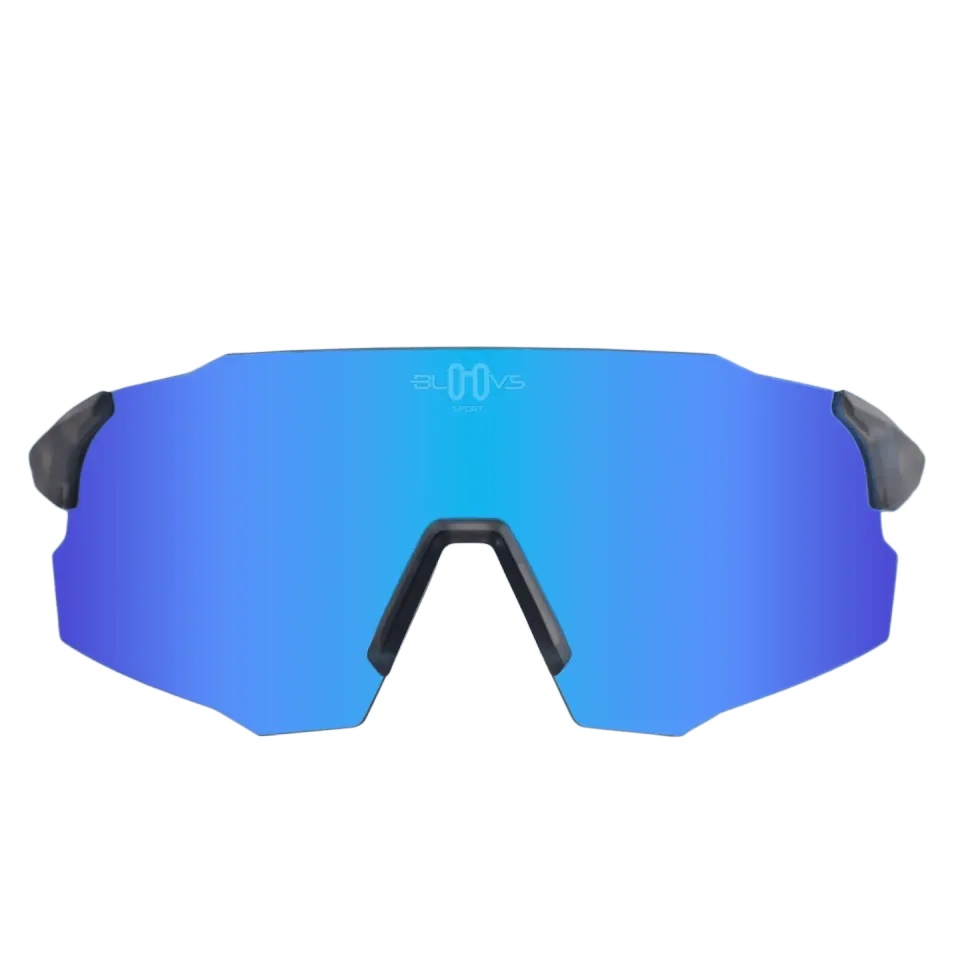 Bloovs Stelvio Crystal Gray Ice Blue occhiali ciclismo
