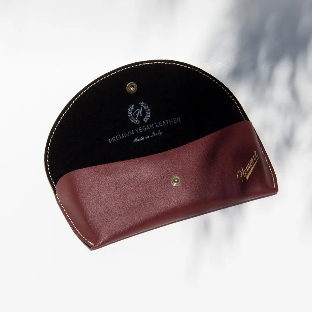 Hemmet Original custodia occhiali pelle bordeaux
