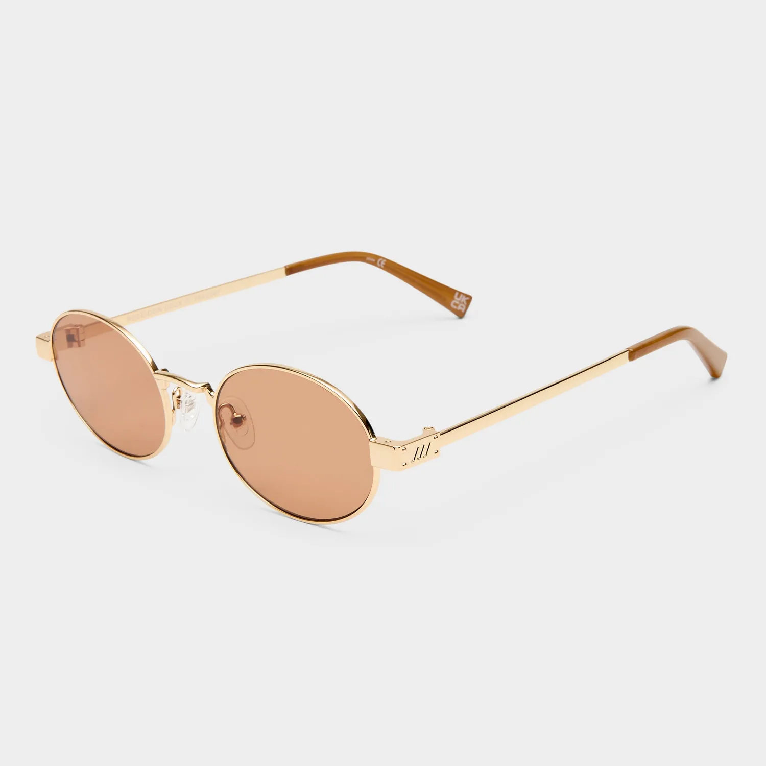 Le Specs Poseidon Deux occhiali da sole gold ovali
