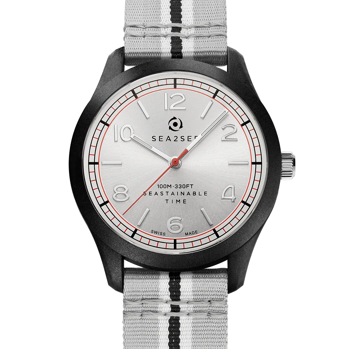 Sea2See Bali 02 orologio grigio cassa nera 37mm