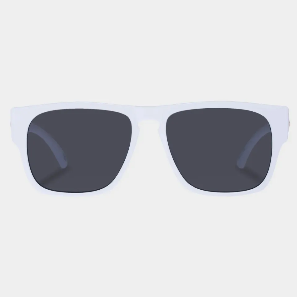 Le Specs Transmission occhiale da sole bianco riciclato