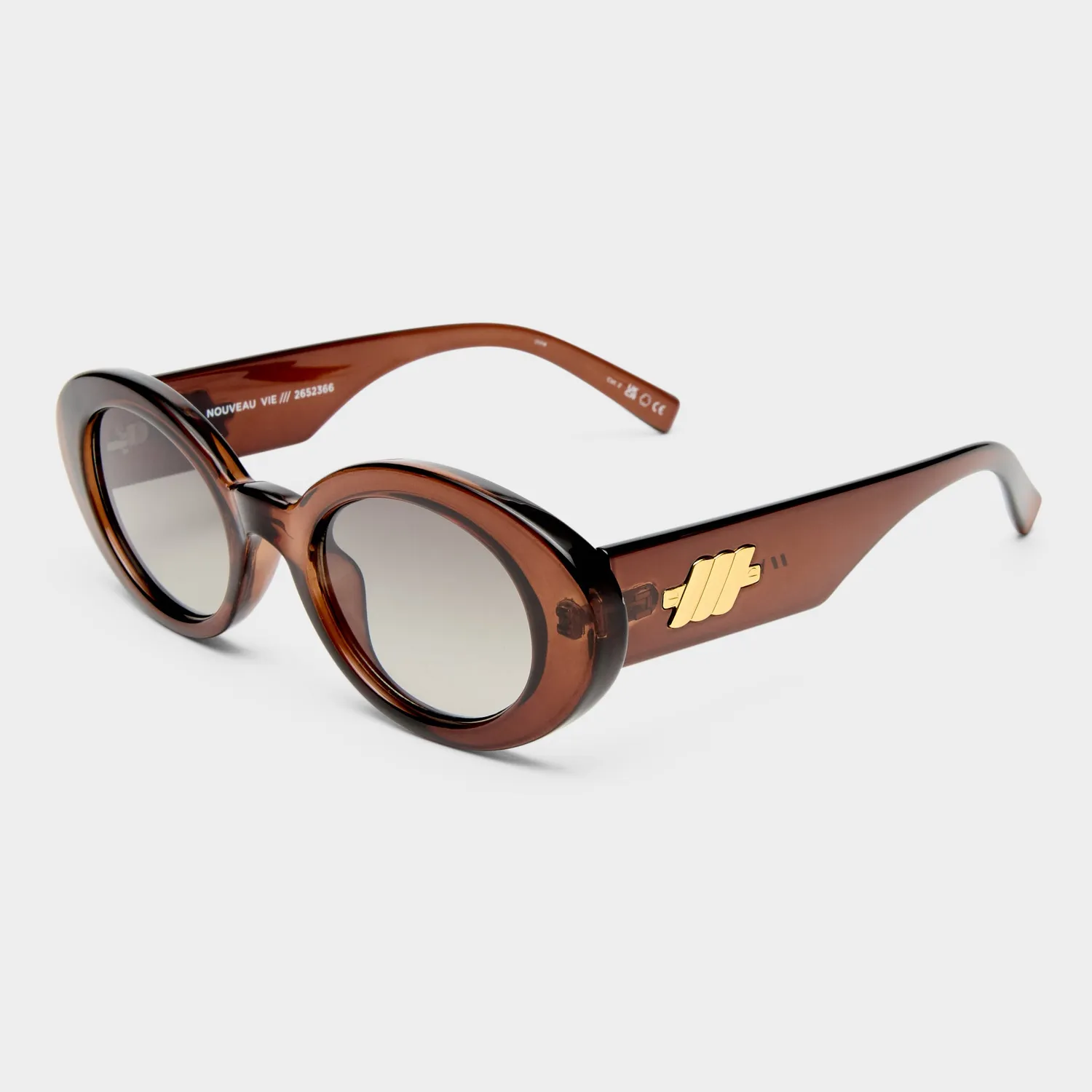 Le Specs Nouveau Vie occhiali da sole marrone lenti sfumate