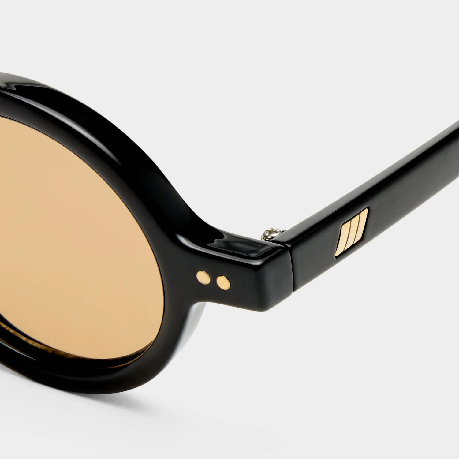 Le Specs Sycophantic occhiale da sole nero tondo large