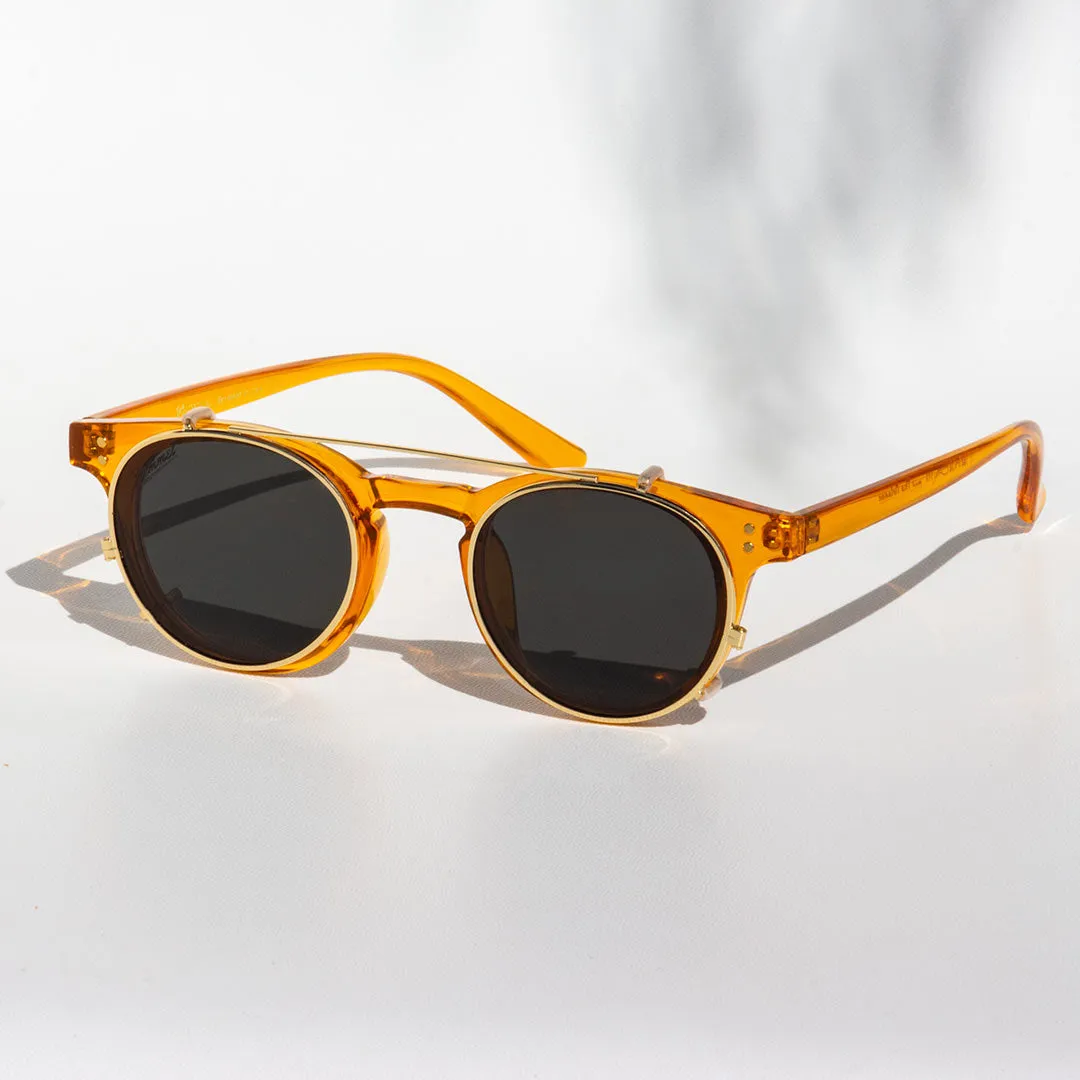 Hemmet America The Orleans Clip occhiale da sole nero vintage