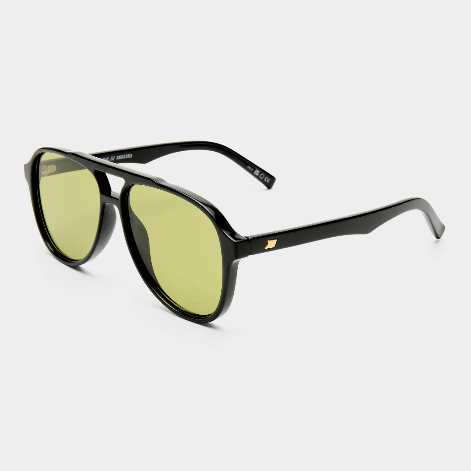 Le Specs Tragic Magic occhiale da sole nero lente oliva