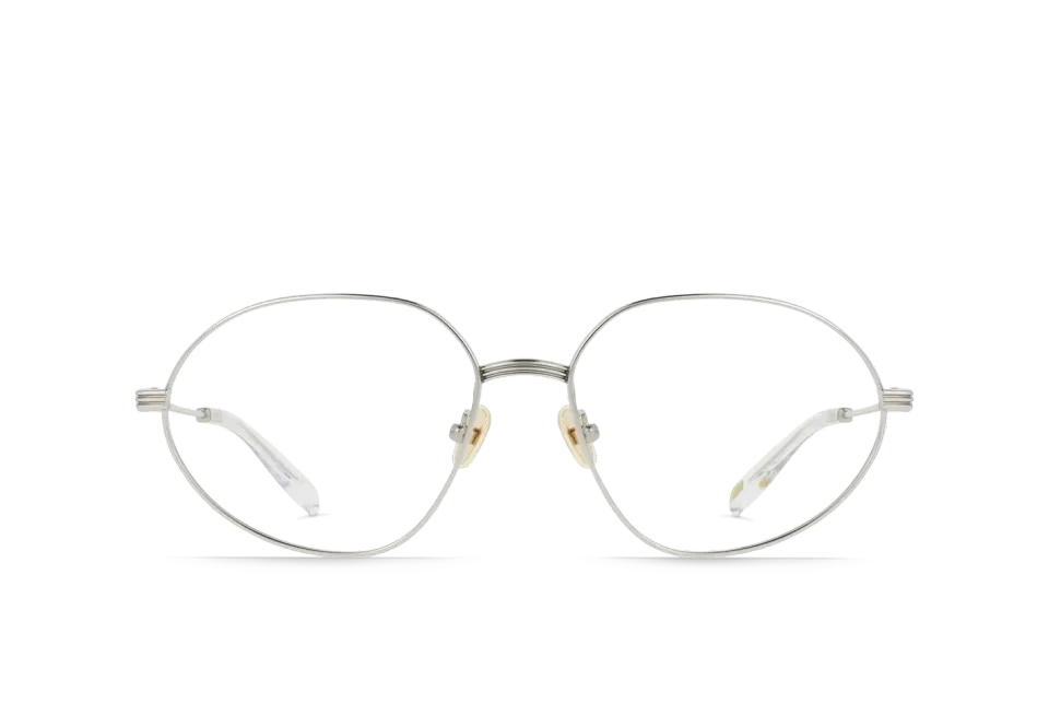 Raen Zyra 57 montatura da vista silver clear titanio