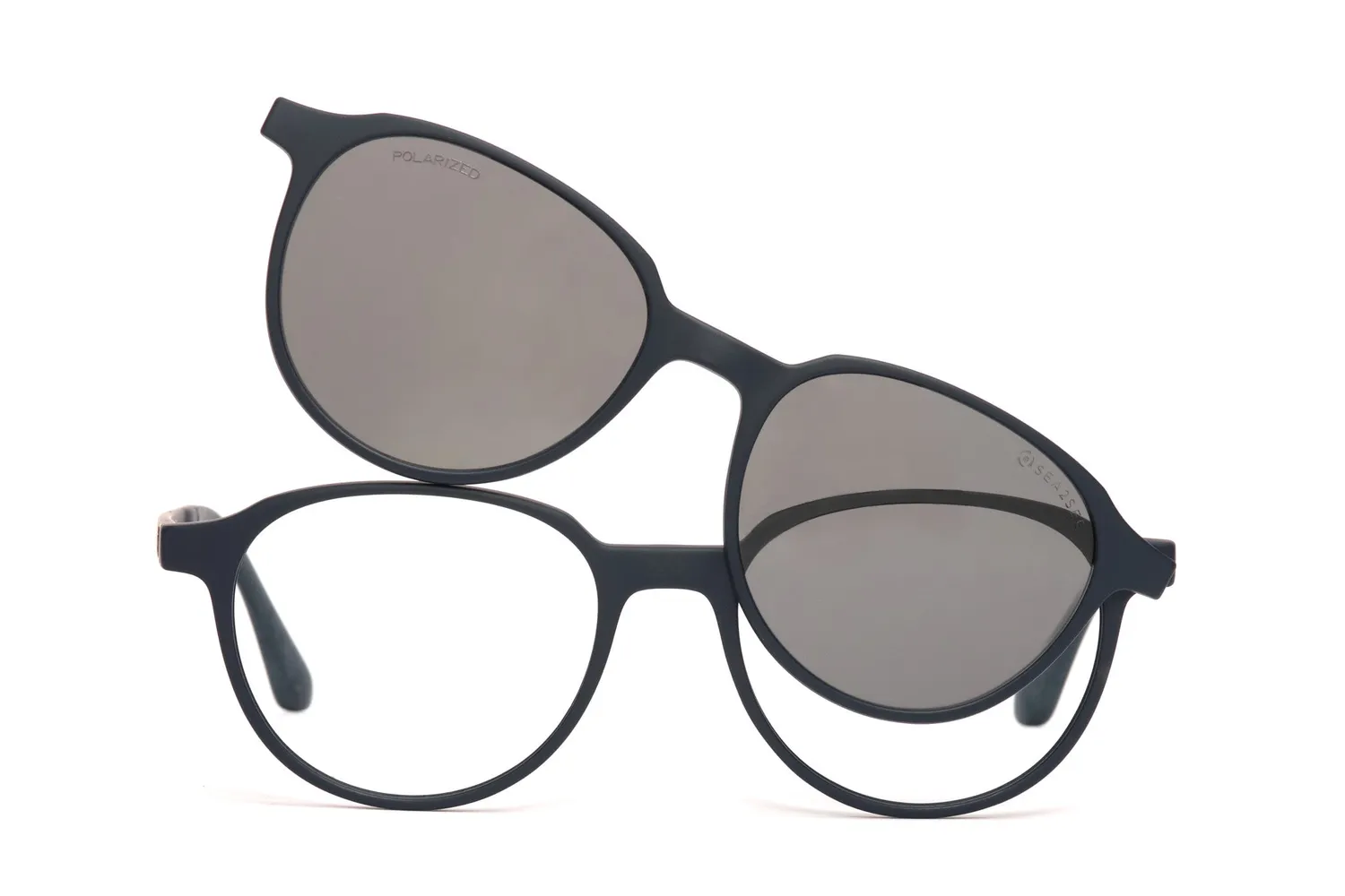 Sea2See Puglia montatura vista havana grey gradient con clip sole