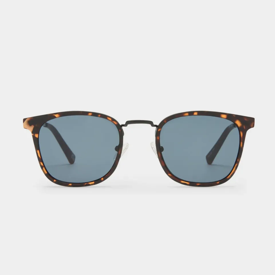 Le Specs Racketeer occhiali da sole tartarugato opaco small