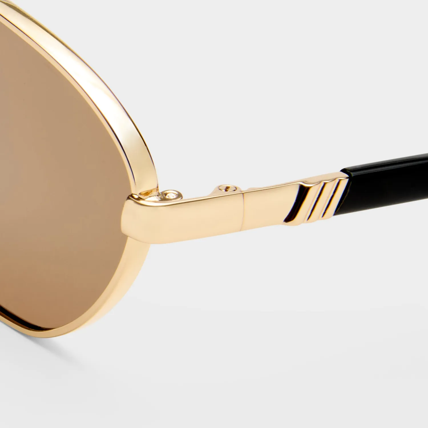 Le Specs Le Bebe occhiale da sole oro lente marrone
