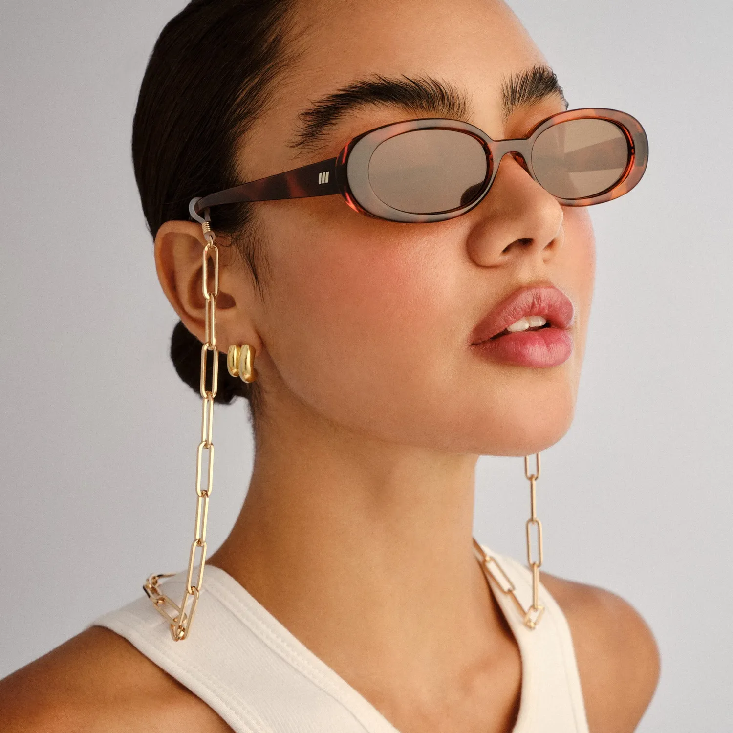 Le Specs Bold Link Neck Chain catenella oro