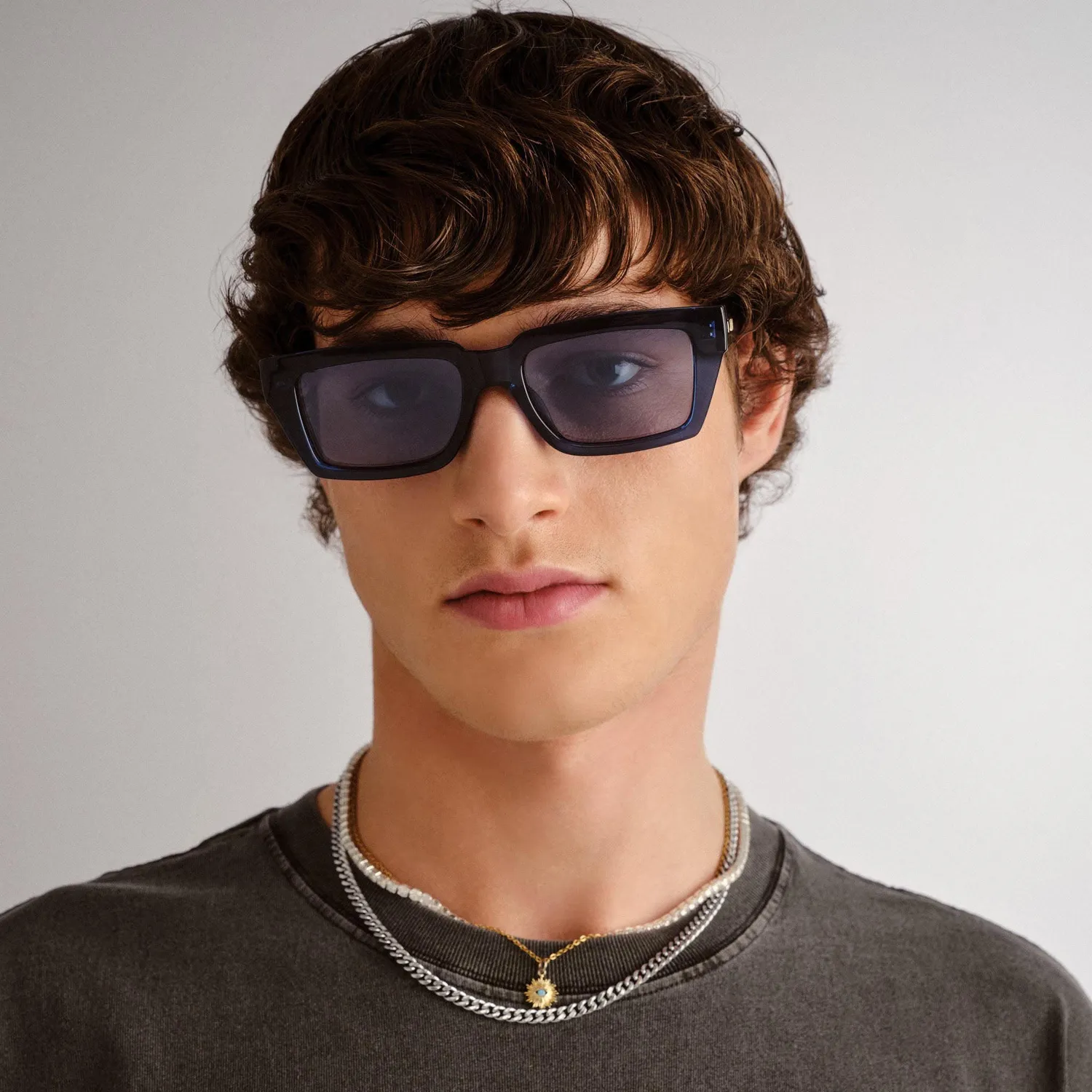 Le Specs Nocturnal Habit occhiali da sole midnight specchiati