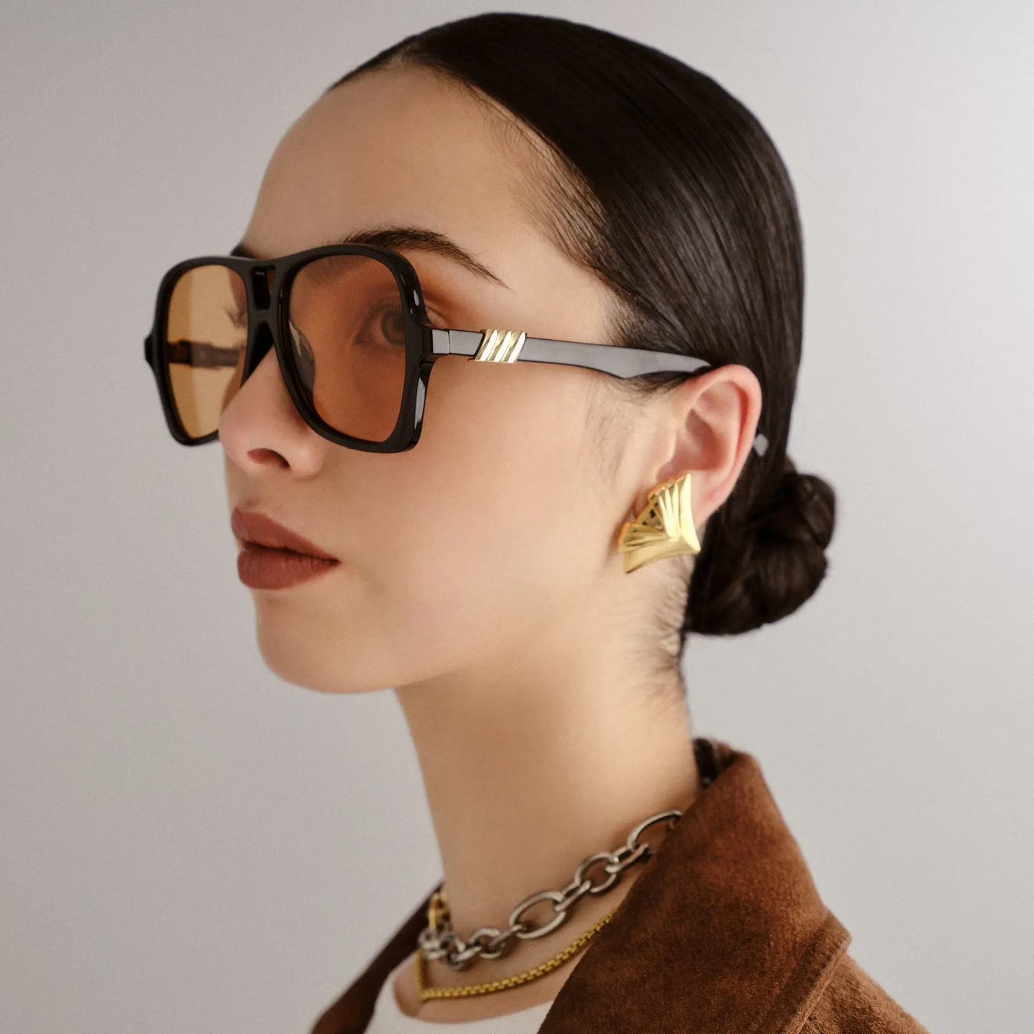 Le Specs Fortune Teller occhiale da sole nero aviator