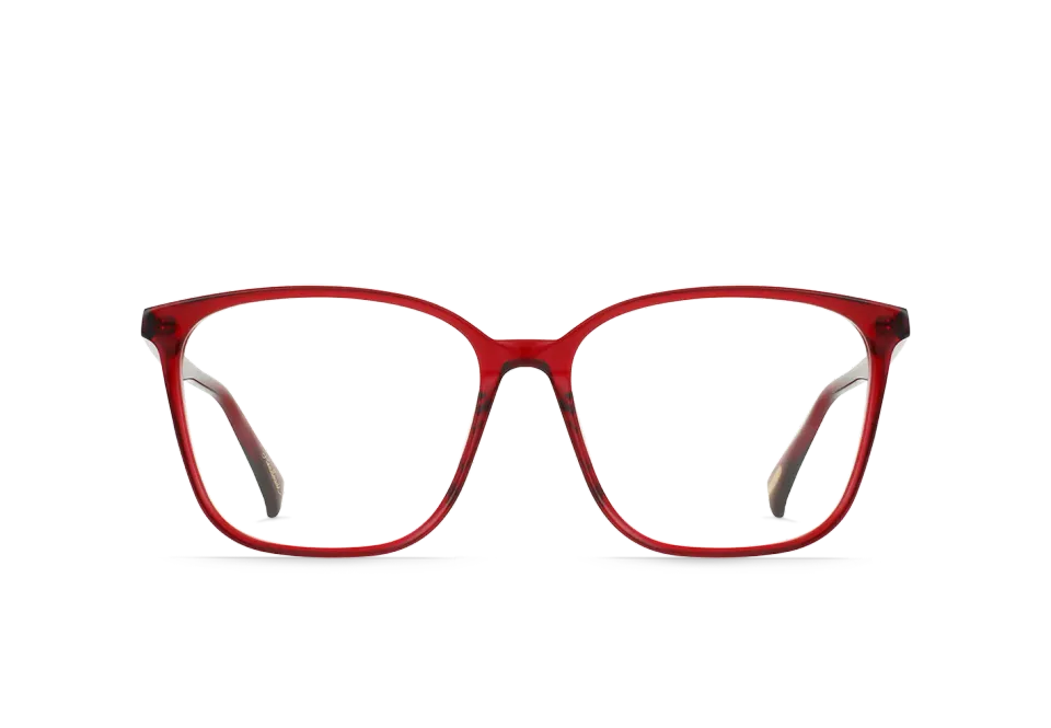 Raen Neese montatura da vista Oxblood Clear acetato 56