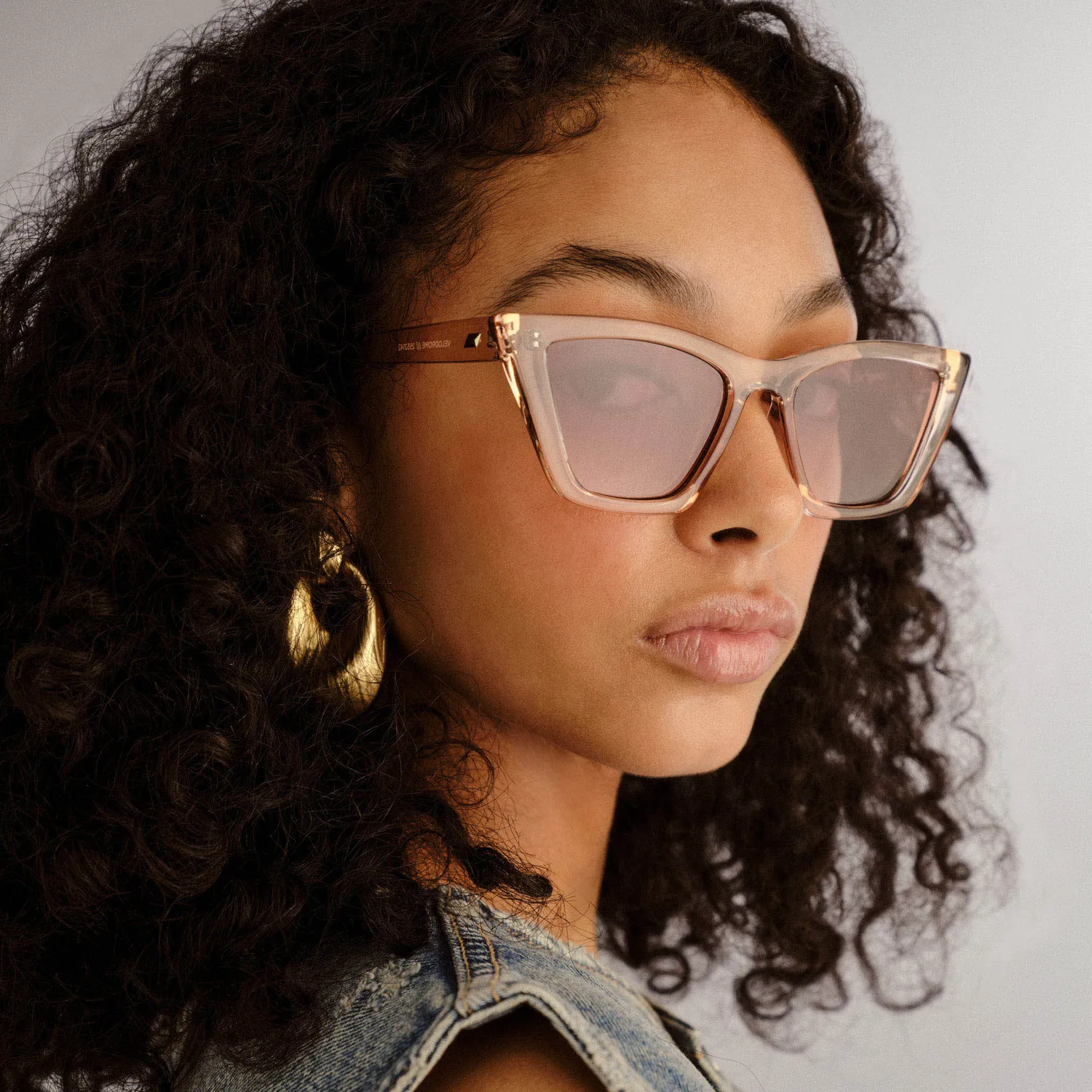 Le Specs Velodrome occhiali da sole vaniglia sfumati