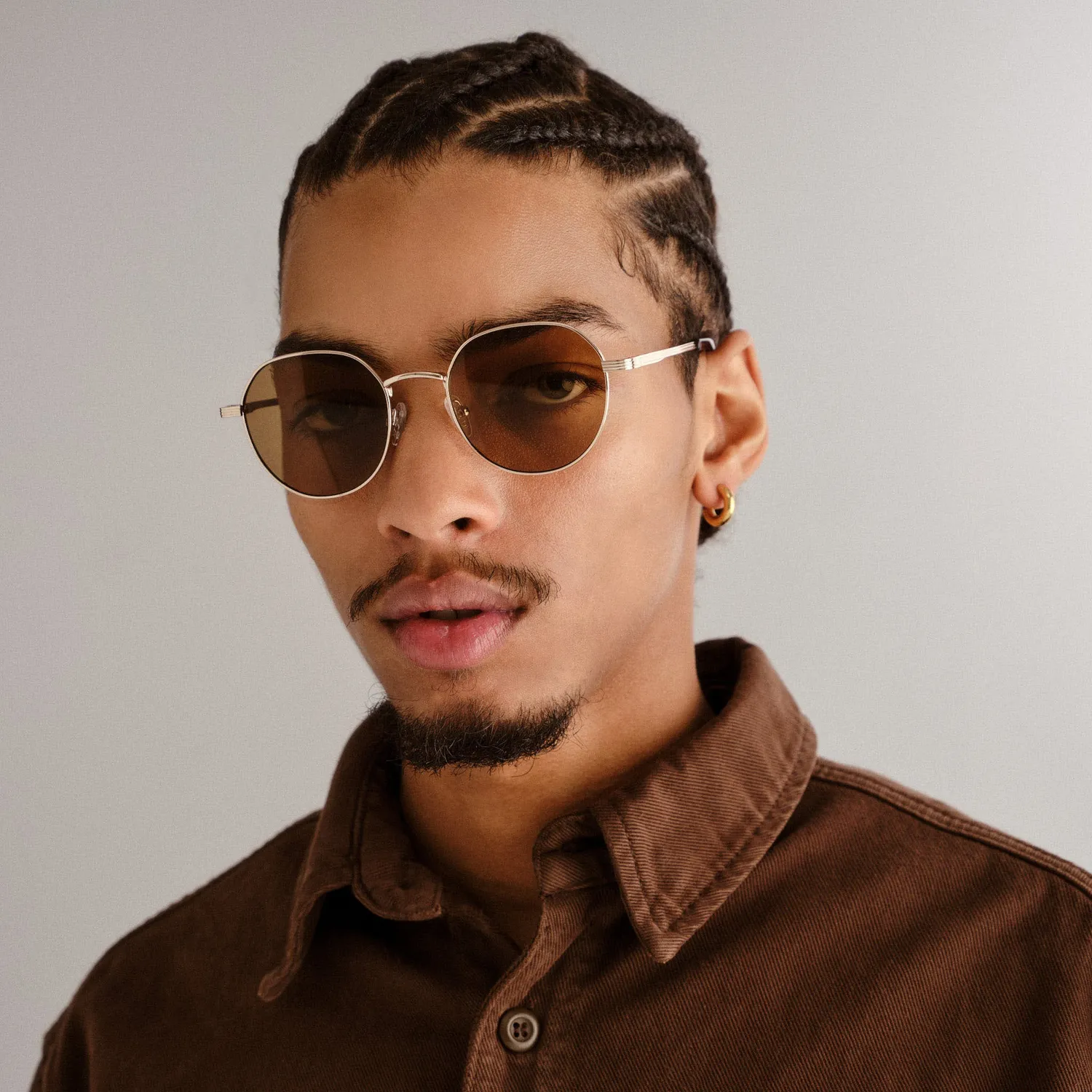 Le Specs Odyssey occhiali da sole gold rotondi
