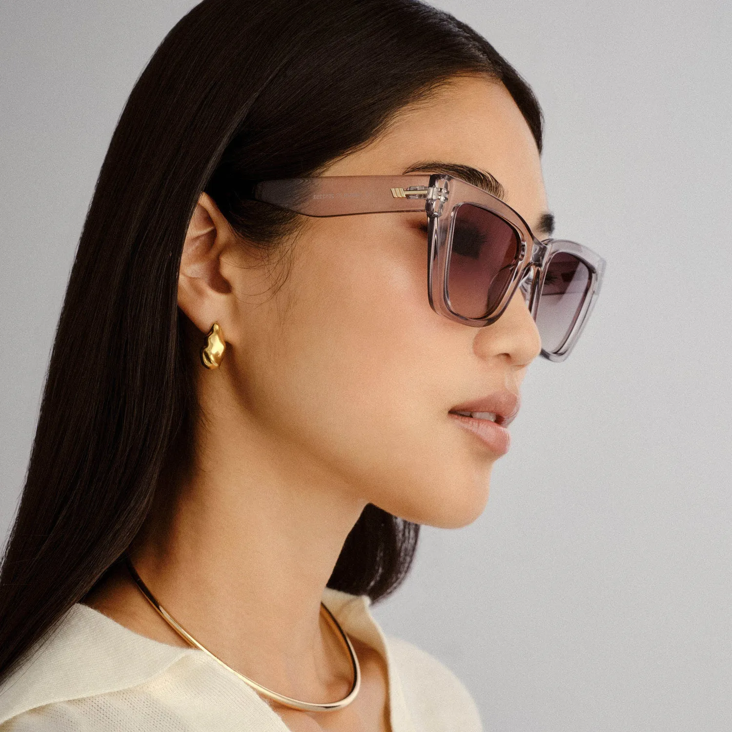 Le Specs Le Coeur occhiali sole cat-eye smoke khaki