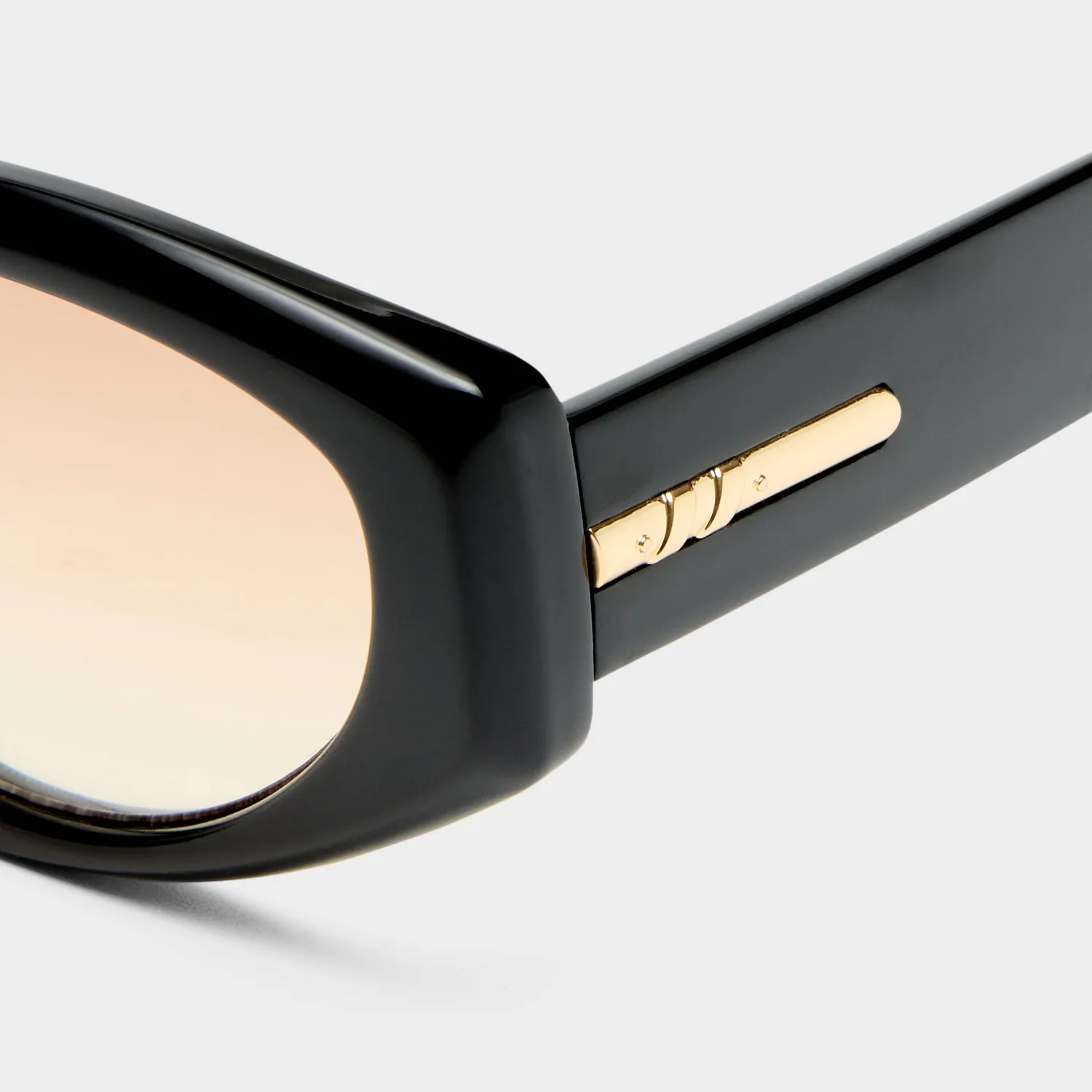 Le Specs Fevered+ occhiali da sole ovali black brown