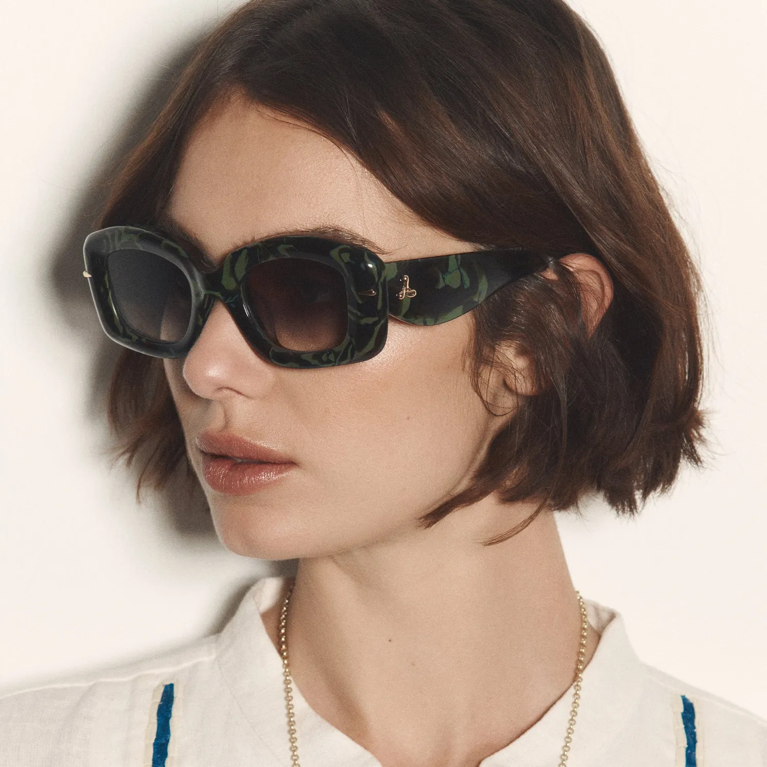 Le Specs Celestina occhiali da sole giada quadrati