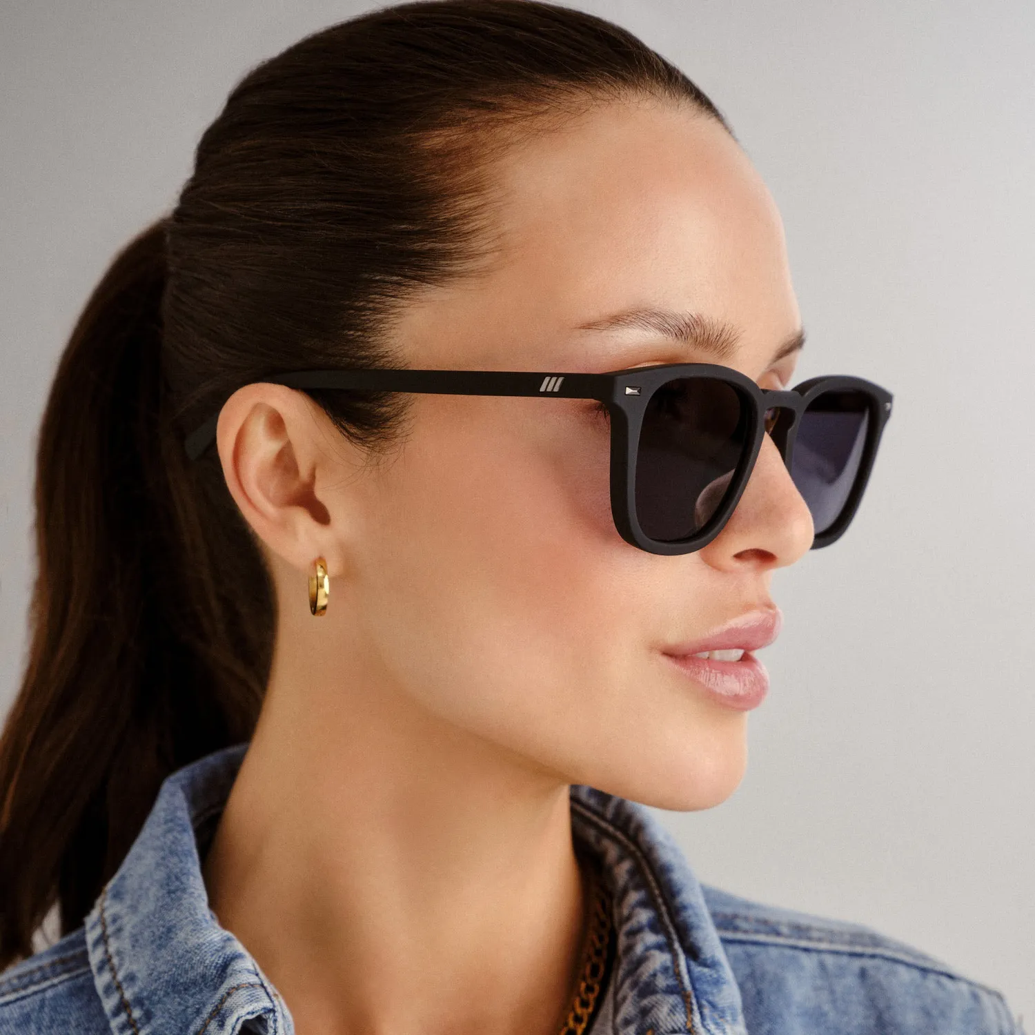 Le Specs No Biggie occhiale da sole black rubber polarizzato