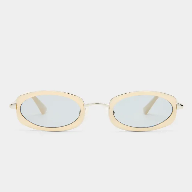 Le Specs Mecharo occhiale da sole silver butter