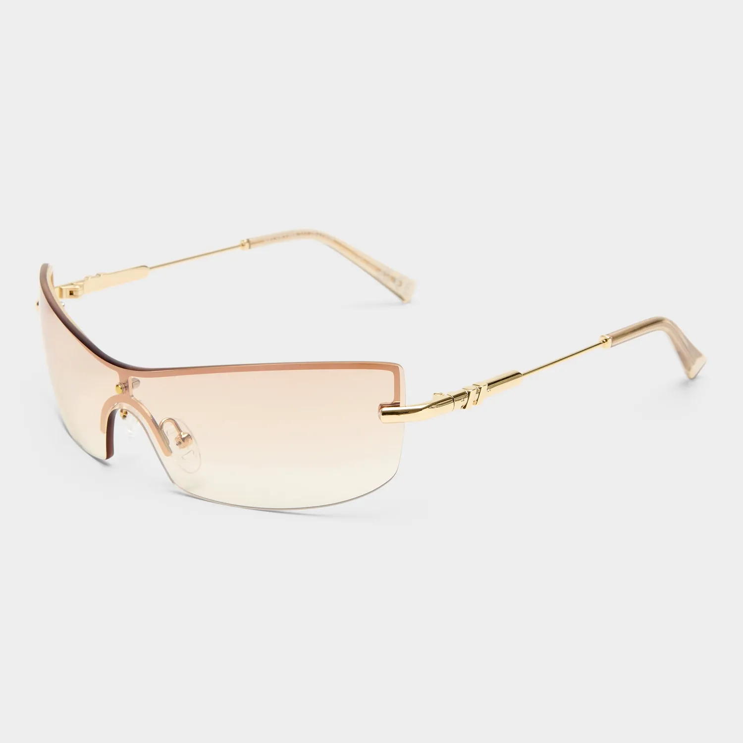 Le Specs Velvetine occhiali da sole oro lenti sfumate