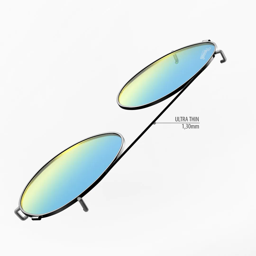 Hemmet Clip-on Series 2 S2 SUN Acid Blue clip-on argento