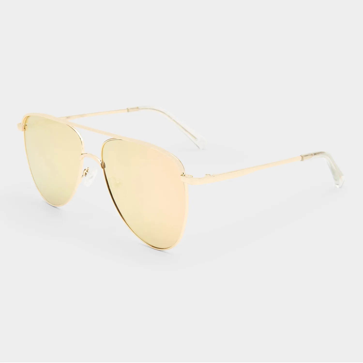Le Specs The Duke occhiali da sole oro aviatore specchio