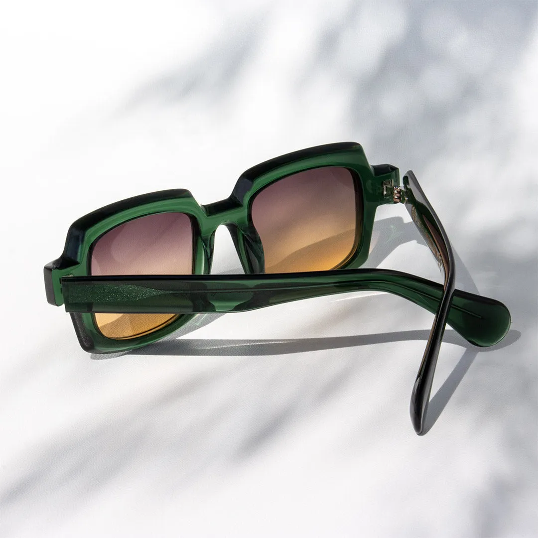 Hemmet Too Fancy occhiale da sole verde smeraldo
