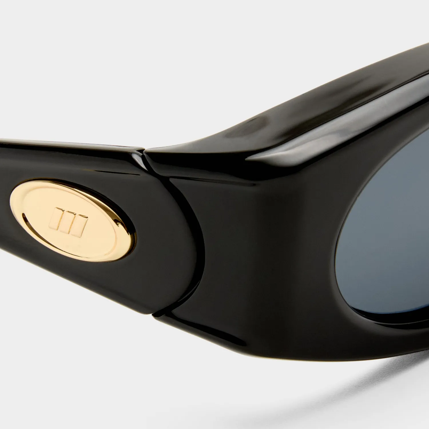 Le Specs Glaciem occhiali da sole nero avvolgenti