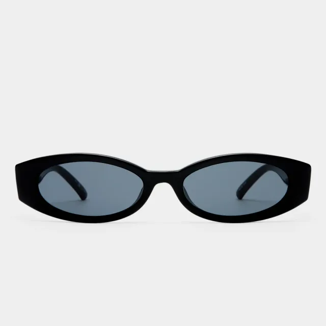 Le Specs Belladonna occhiali da sole ovali black smoke