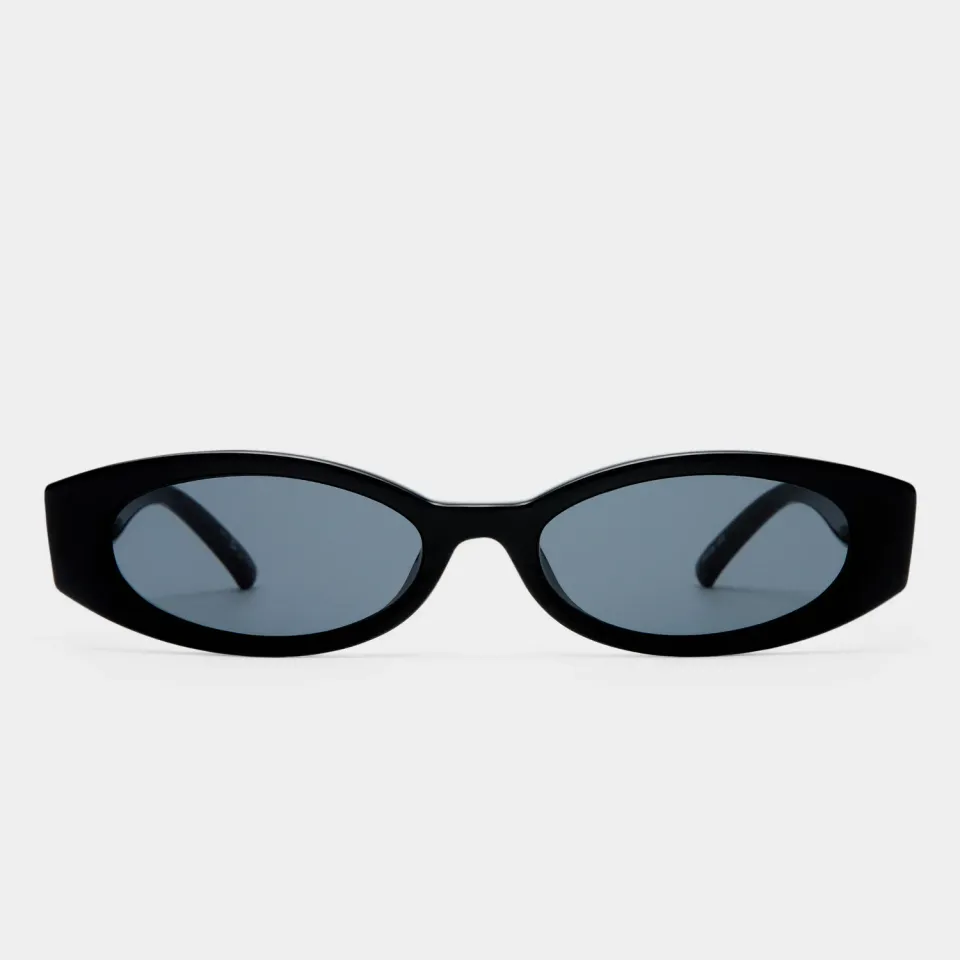 Le Specs Belladonna occhiali da sole ovali black smoke