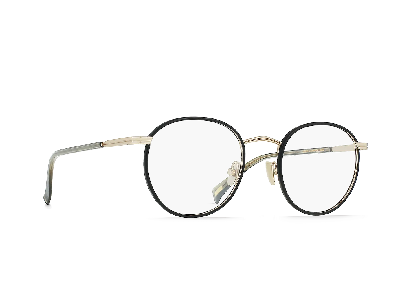 Raen Mason II montatura vista oro nero 49 titanio