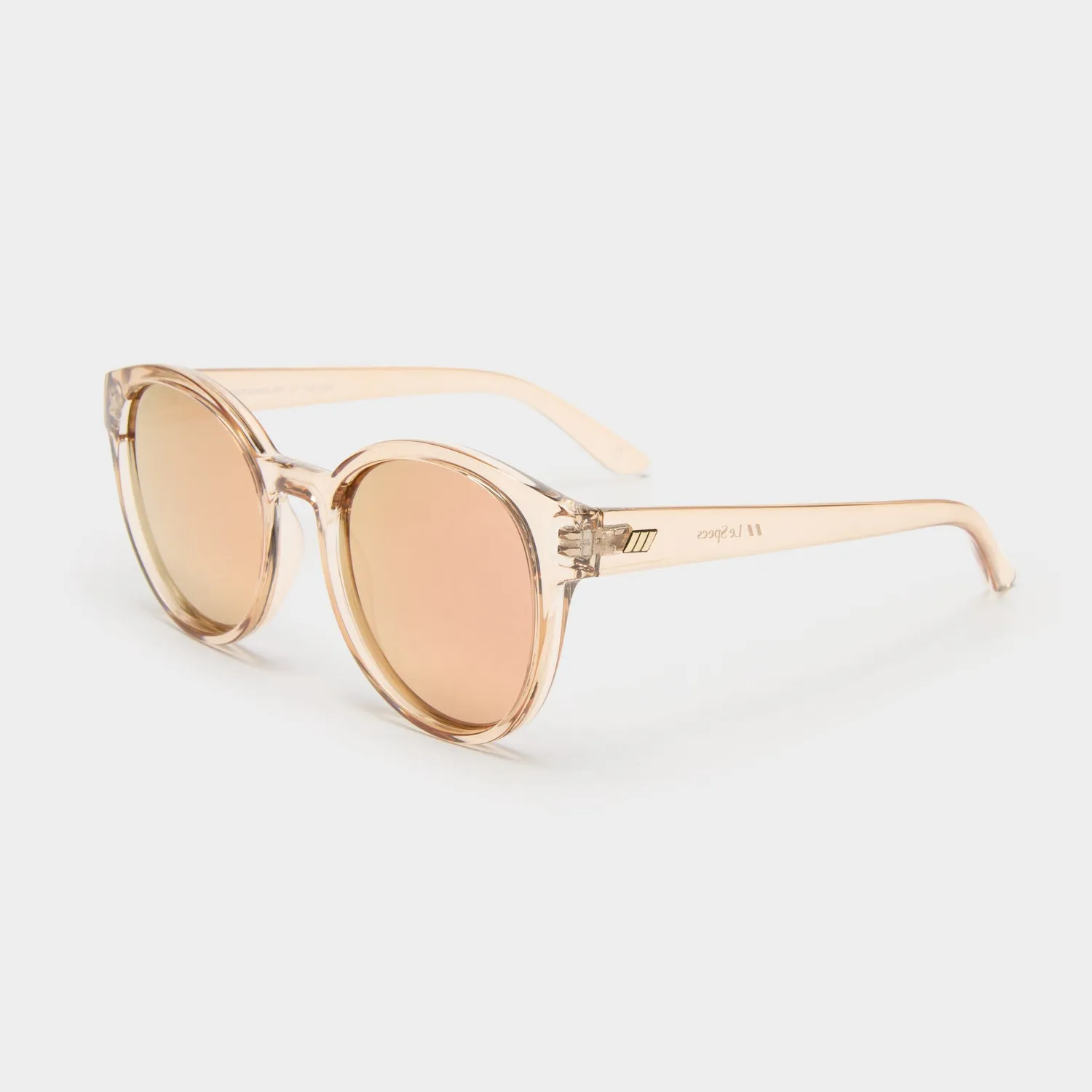 Le Specs Paramount occhiali da sole Tan lenti specchiate