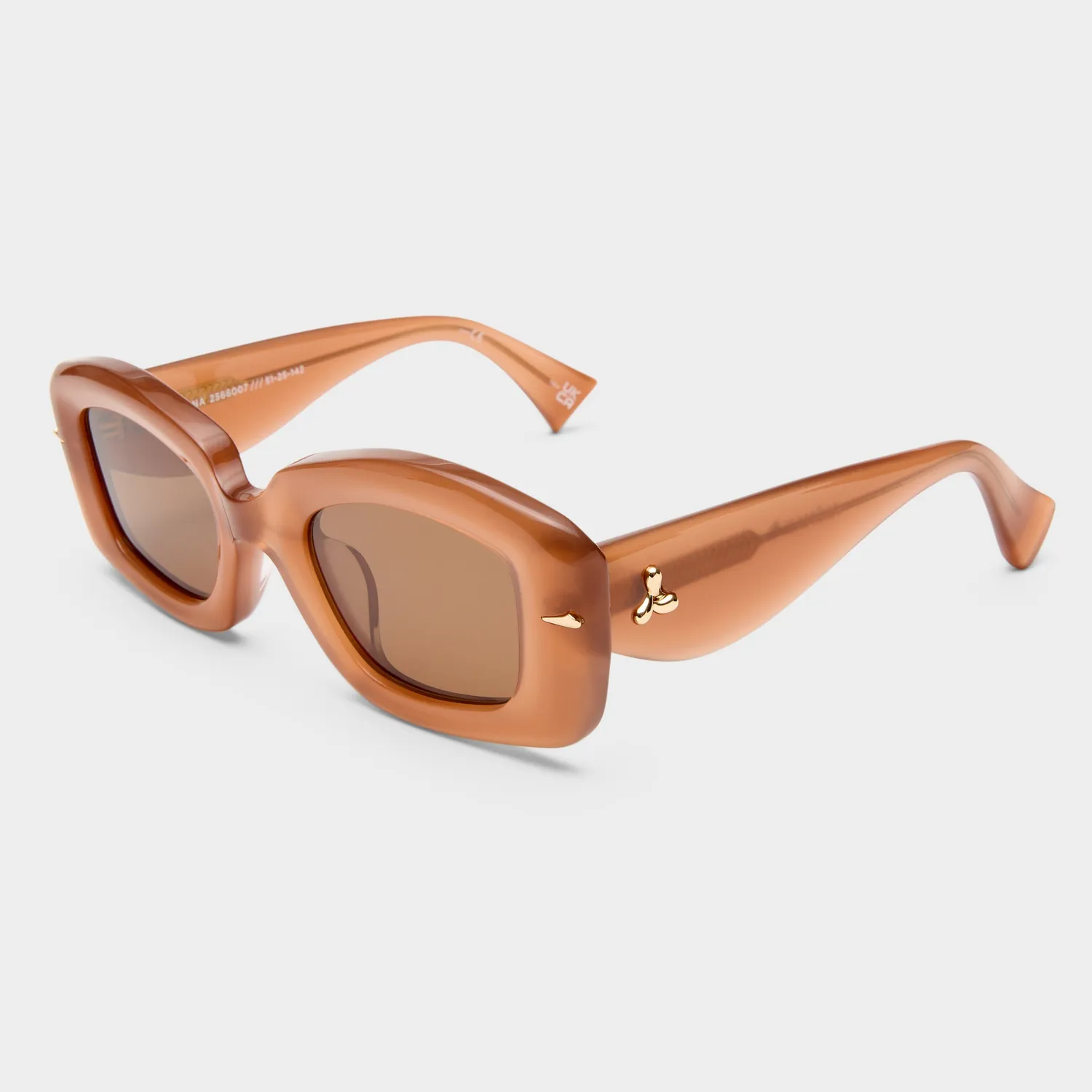 Le Specs Celestina occhiale da sole tan squadrato
