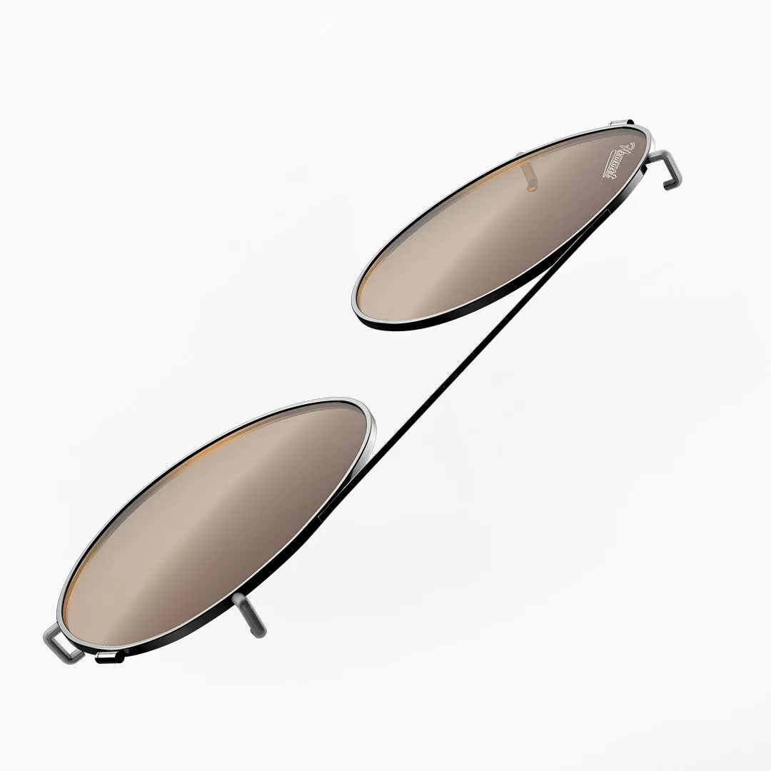 Hemmet Clip-on S2 Light Brown occhiali sole oro