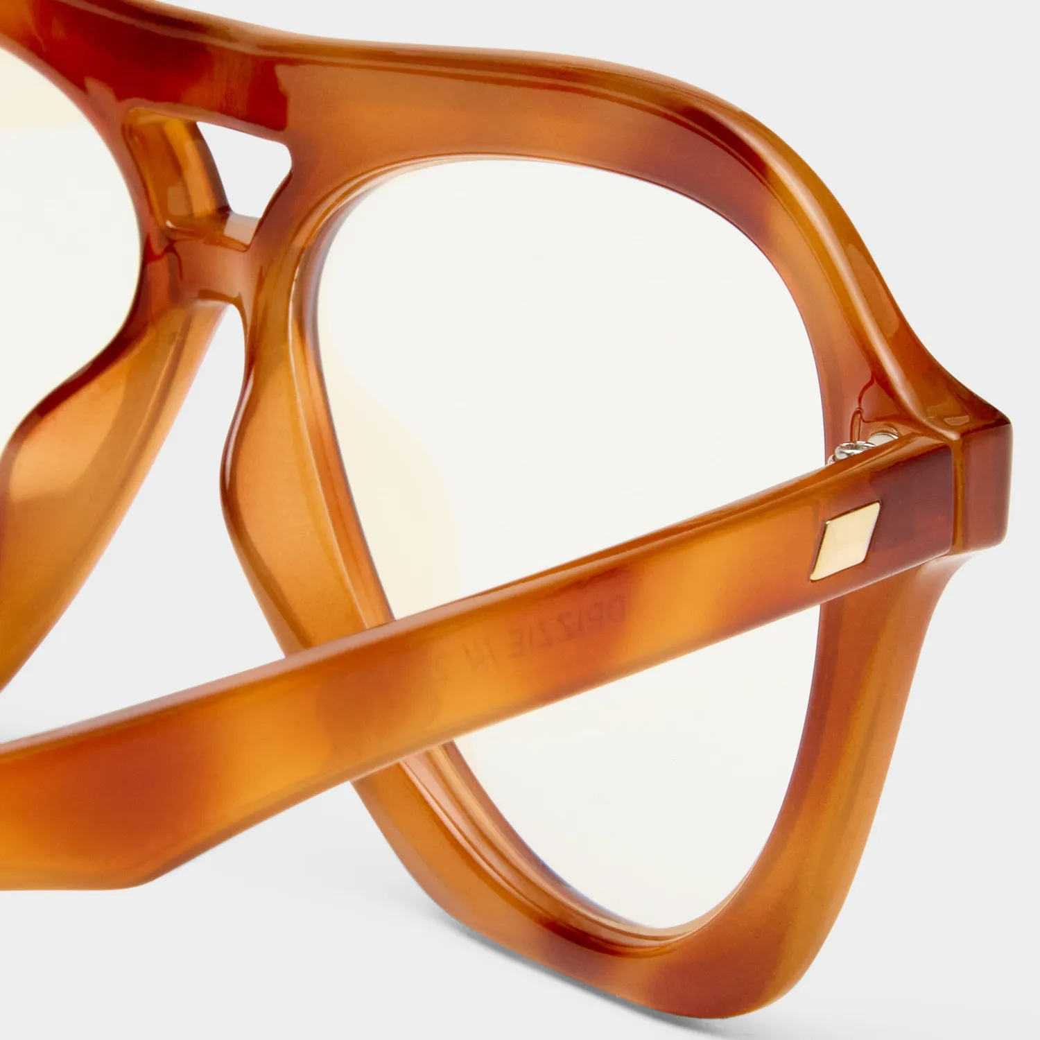 Le Specs Drizzle occhiali luce blu tartarugati aviator