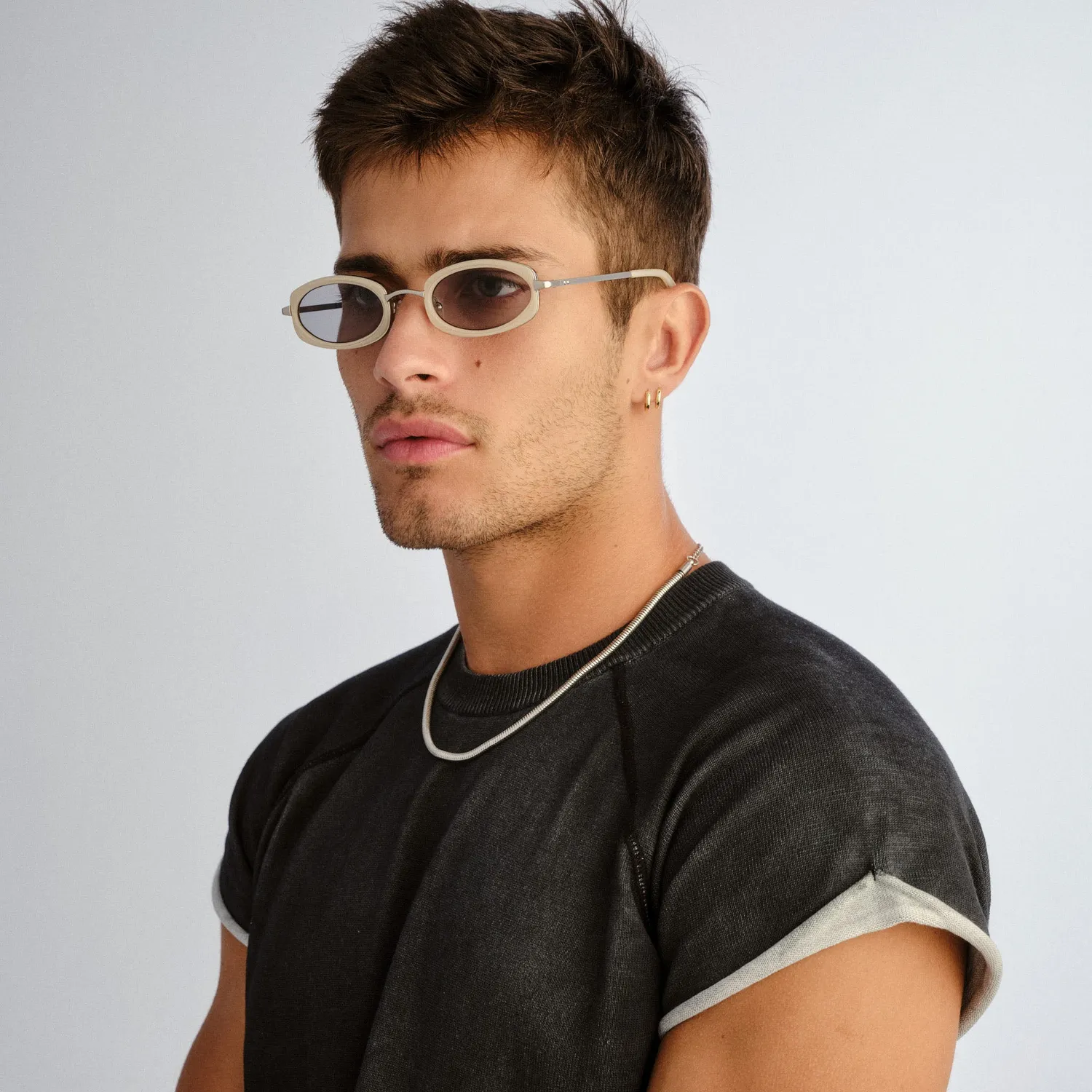 Le Specs Mecharo occhiale da sole silver butter