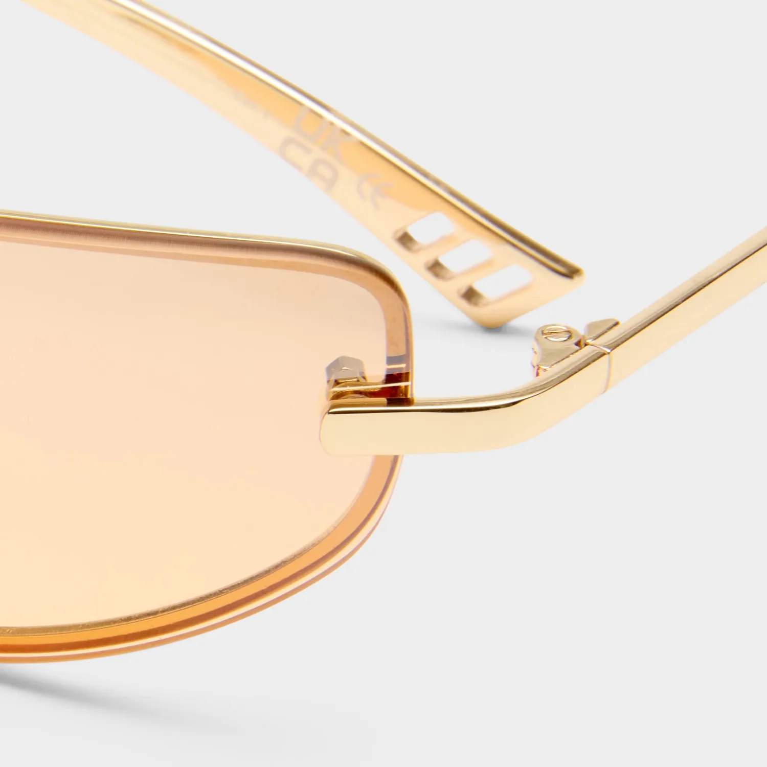 Le Specs Bubbles occhiali da sole gold cat-eye