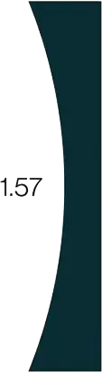 Hemmet Standard Index 1.57 lenti da vista trasparenti leggere