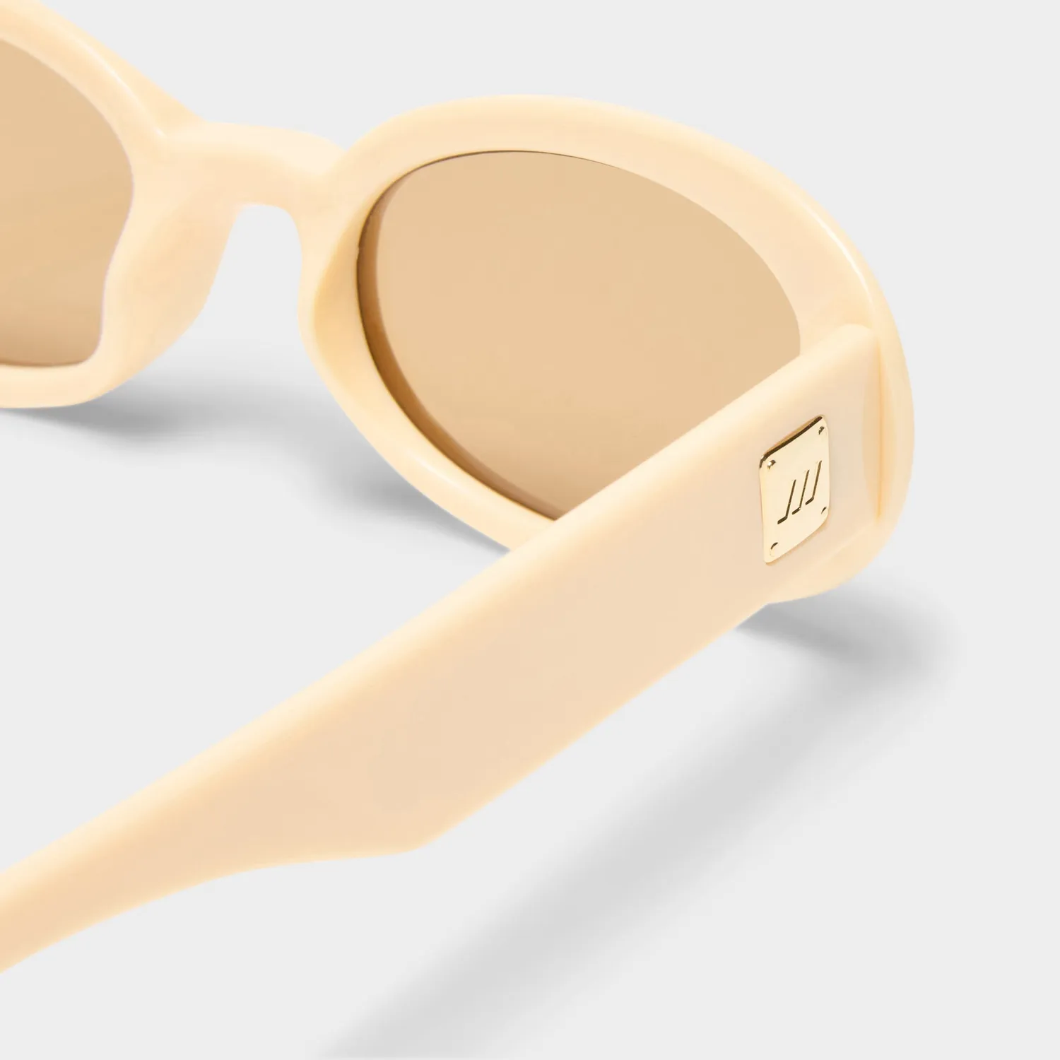 Le Specs Work It occhiali da sole avorio ovali