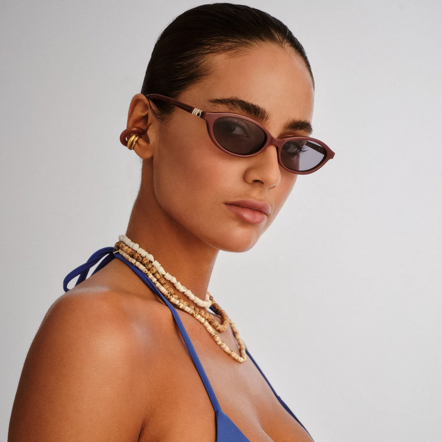 Le Specs Duskfall occhiali da sole merlot ovali