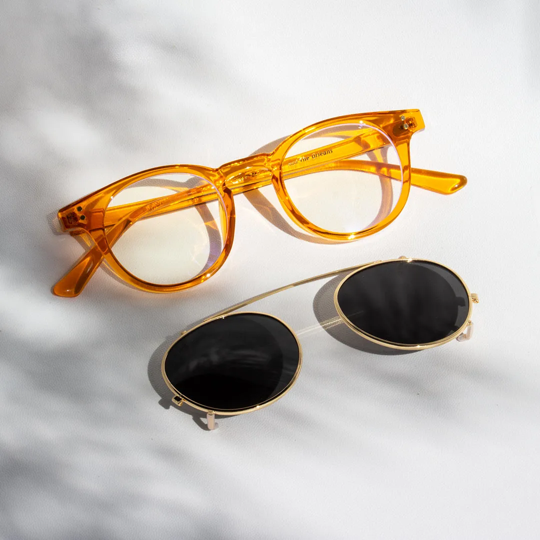 Hemmet America The Orleans Clip occhiale da sole nero vintage